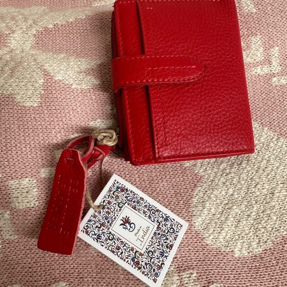 Leather Red Wallet